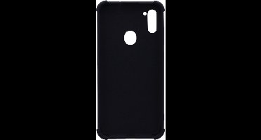 LuxeBass Hoesje geschikt voor Samsung Galaxy A11 - Anti Shock - Zwart