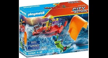 PLAYMOBIL City Action Redding op zee: kitesurfersredding met boot - 70144