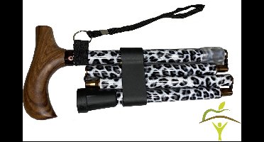 Pluviose wandelstok opvouwbaar met houten handvat - verschillende kleuren verkrijgbaar : Swift