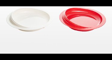 Sundo Bord met opstaande rand en zuignap - wit