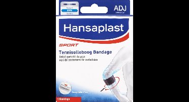 HHansaplast Sport Tenniselleboog Bandage - Tennisarm Brace - Elleboogbraces - Verstelbaar - Zwart - 1 Stuk