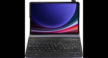 Just in Case tablet Hoes met Toetsenbord geschikt voor Samsung Galaxy Tab S9 / S9 FE / S10 FE / S10 Lite - QWERTZ Bluetooth Keyboard Case - Zwart
