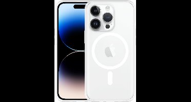 Just in Case hoesje geschikt voor iPhone 14 Pro Hoesje geschikt voor MagSafe - Ultra Dunne Backcover - Transparant