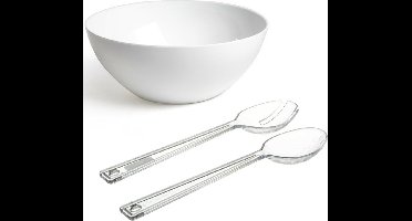 Plasticforte Slakom - Transparant slabestek - Kunststof - Wit - D26 cm