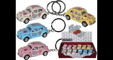 Volkswagen Kever Peace & Love Sleutelhanger- 1 willekeurig