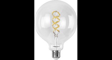 LEDVANCE SMART+ WIFI LED lamp, wit glas, 4,8W, 470lm, bolvorm met 125 mm diameter en E27 voet, instelbare kleur en wit licht, dimbaar, app of spraakbediening, lange levensduur