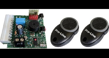 Pro-Line Insteekontvanger met 2x 2-Kanaals Handzender - 868 MHz - Voor Garagedeuren en Poorten