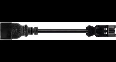 Schroff installatiestekker stroomkabel voor UPS/PDU - Wieland GST18® - C20 / zwart - 1 meter
