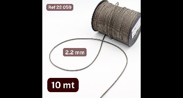 10 Meter WAX KOORD, Dikte 2,2MM, Kleur KAKI 059