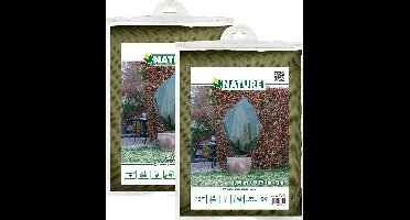 Nature plantenhoes met trekkoord - 4x stuks - H150 x D75 cm - groen - anti-vorst beschermhoes