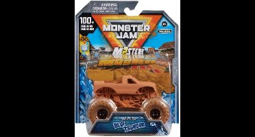 Hot Wheels Monster Jam truck Blue Thunder Mystery Mudders - monstertruck 9 cm schaal 1:64