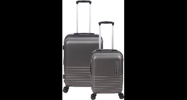 Niceey Koffer - 2 Delig - Trolleyset met TSA Slot - 36L en 60L - Handbagage Koffer - Grijs