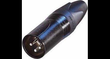 NEUTRIK - XLR KABELDEEL, 3-POLIG MANNELIJK, VERZILVERD, ZWART (NC3MXX-BAG)