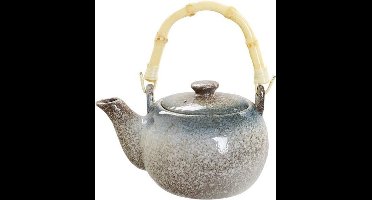 TDS Tajimi Theepot Zwart-Grijs 0.6 l