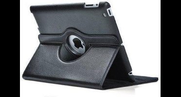 Lederen case draaibare cover iPad Air - Zwart