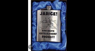 Zakfles - Voor de jarige (inhoud 210 ml)