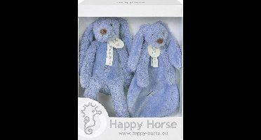 Happy Horse Geschenkverpakking Konijn Richie Donkerblauw Knuffel no. 1 - 28 cm / Knuffeldoekje - 33 cm