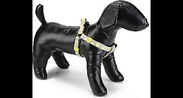 Beeztees nylon borsttuig lemon lichtgrijs 35-60 cm x 15 mm