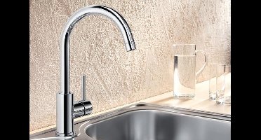 chromen eengreeps keukenmengkraan - blanco - 517742