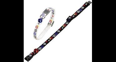 Karlie Halsband Kat met Muis - 10 mm x 30 cm - Zwart