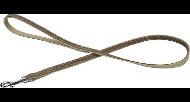 Beeztees leren looplijn Comfort. Grijs. 100 cm x 14 mm.