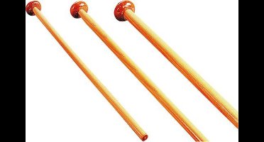 Talamex rechte essen Vlaggenstok - Gelakt met mahonie houten knop - 20 mm x 50 cm