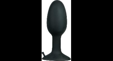 You2Toys – Siliconen Buttplug met Interne Kogel voor Extra Stimulatie en Verzadiging maat S – Zwart