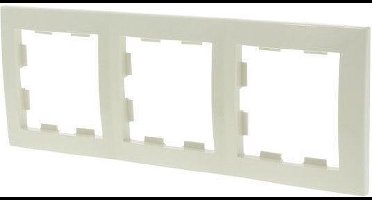 Exin Eco Inbouw Afdekplaat - 3-voudig - Crème