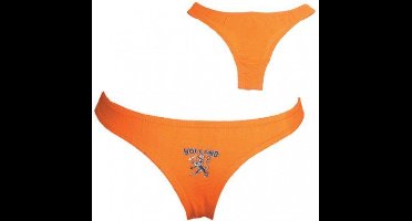 Damesstring - Slip -  EK/WK Voetbal - Oranje - maat S