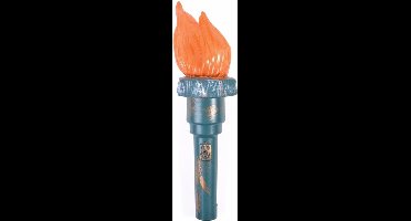 Rubies Vrijheidsbeeld fakkel met licht - Kunststof - Carnaval verkleed artikel