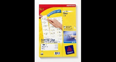 AVERY Zweckform Transparante adresetiketten, 99.1 x 38.1mm