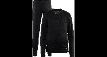 Craft Baselayer Set Thermoset Kinderen - Black - Maat 134