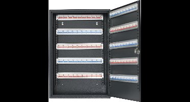 Pavo - Sleutelkast - Deluxe - 100 haken - Donkergrijs