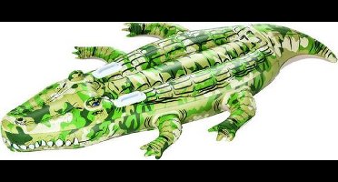 Bestway Opblaasbare Camouflage Krokodil - 1,75 x 1,02m