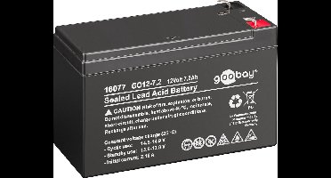 Goobay oplaadbare loodaccu | 12V | 7200 mAh