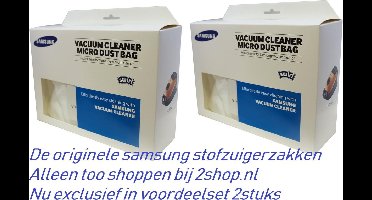 2 sets Samsung stofzuigerzakken met filter voor SC15F30 en SC20F30 series