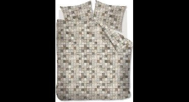 At Home Find - Flanel - Dekbedovertrek - Lits-jumeaux - 240x200/220 cm + 2 kussenslopen 60x70 cm - Natural