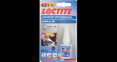 Loctite snellijm 401-5gr tube cyanoacrylaat 31778