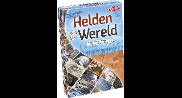 Tactic Helden van de Wereld – Educatief spel – Leer wereldberoemde personen – 185 Kaarten – 6 Speelborden met werelddelen