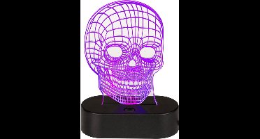 effectenlamp skull doodshoofd 3d illusie