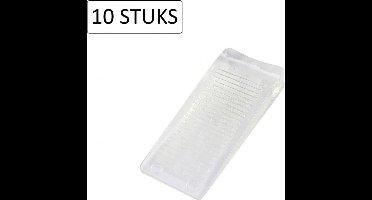 Benson Transparante deurwig - flexibel rubber - 16 mm - set van 10 stuks