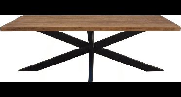 D - Brix - Eetkamertafel Brix Sturdy - Spider - 220 cm - Mangohout - Bruin