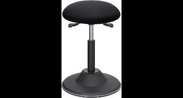 Hoppa! In hoogte verstelbare bureaukruk, ergonomische werkkruk, 360° draaibare kruk, zithoogte 50-70 cm, met anti-slip vloerring