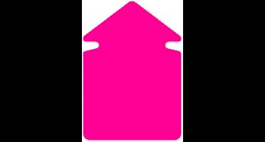 Kangaro reclame symbool - pijl -  24 cm - dubbelzijdig - felroze - 20 stuks - K-700008