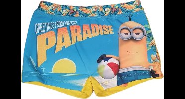 Minions zwembroek maat 98 full print  geel