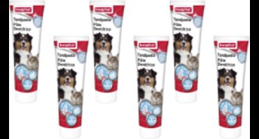 6x Beaphar Tandpasta voor hond en kat - Gebitsverzorging - 100ml