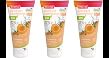 3x Beaphar Bio Shampoo & Conditioner 2 in 1  voor Hond - Vachtverzorging - 200ml