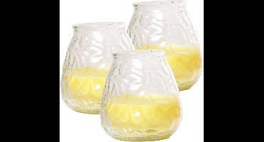 Citronella lowboy tafelkaars - 5x - 10 cm - 40 branduren - citrusgeur