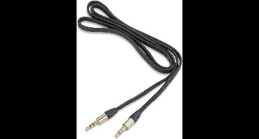 4smarts Basic Line Sound Cord 3.5mm AUX Kabel - Zwart