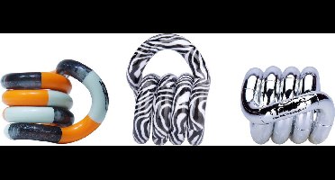 Tangle Toys Junior - Combo 3-Pack - Fidget Toy voor kinderen en volwassenen - Fidget Toy voor school - Cadeau voor tieners en volwassenen - Kleuren variëren